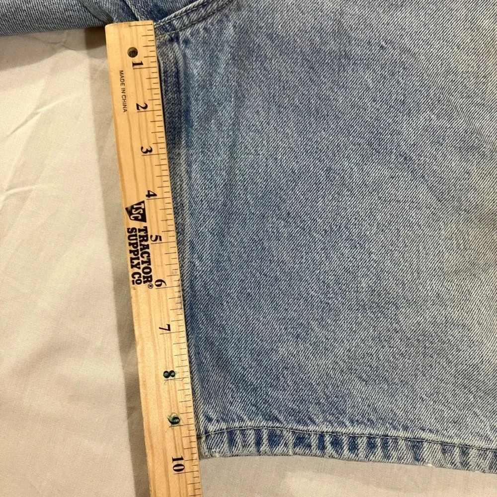 Polo Jeans Co Ralph Lauren Mens 38 Carpenter Shorts Light Wash Blue Denim Y2K